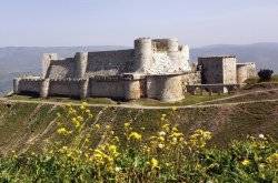 Syria Crusader castle damaged by air raid 